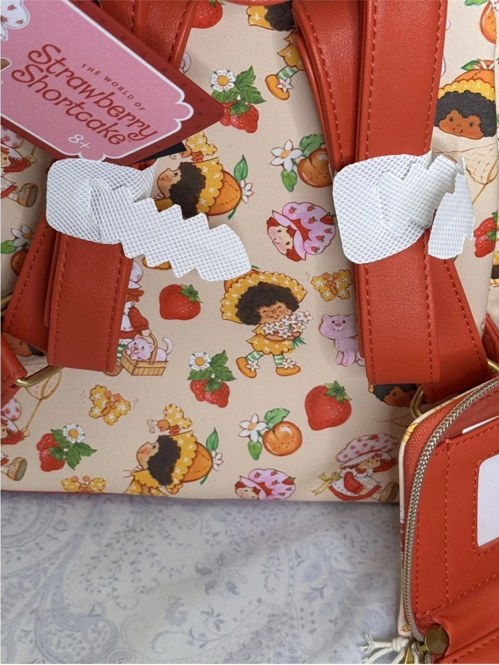 Loungefly Strawberry Shortcake & Orange Blossom Faux Pebbled Leather Set